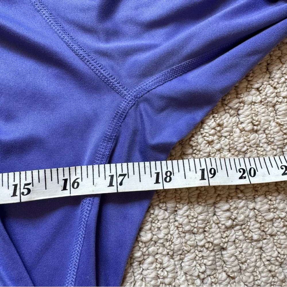 Nike Dri Fit Periwinkle Blue Purple Crew Neck Long Sleeve Tee Shirt Large